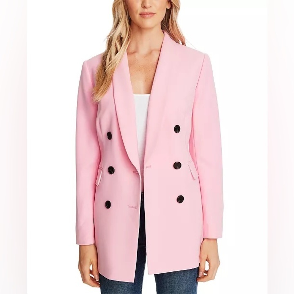 CeCe, pink, blazer, jacket Long Sleeve Double finished | Size 2 - Picture 1 of 9